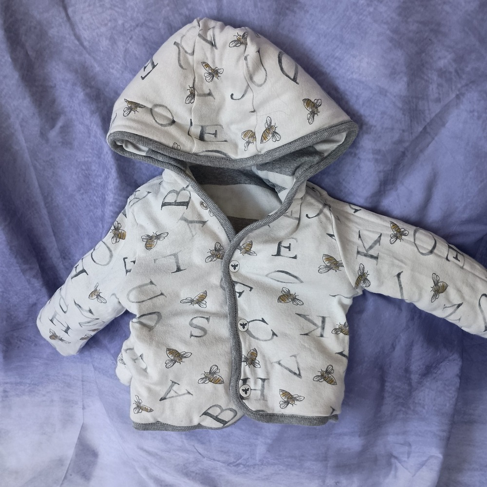 Burts Bees Baby Organic Cotton Reversible Button Jacket